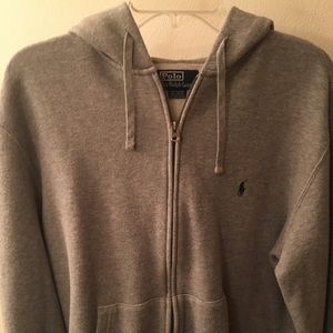 Polo Ralph Lauren Men’s Zip Up Hoodie Gray